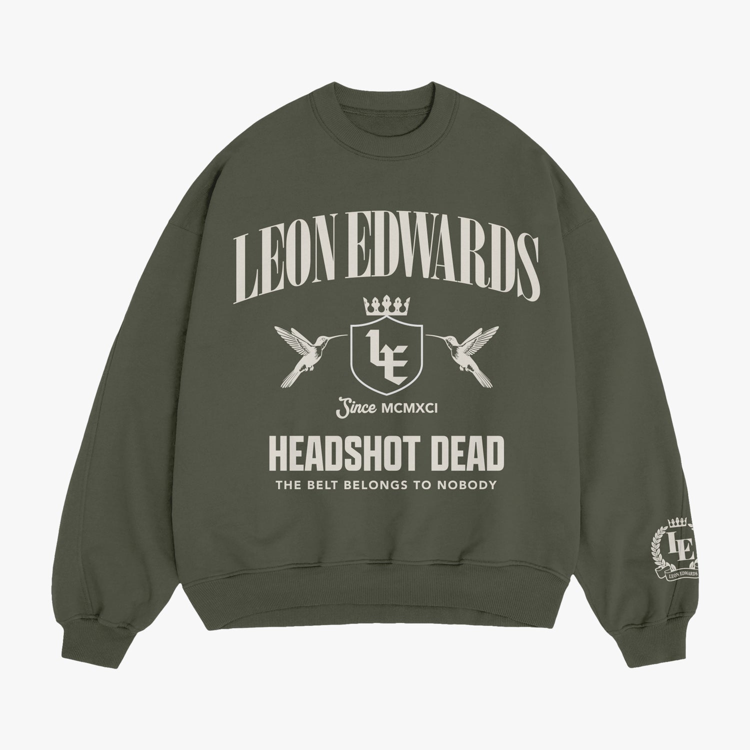 Leon Edwards Army Crewneck